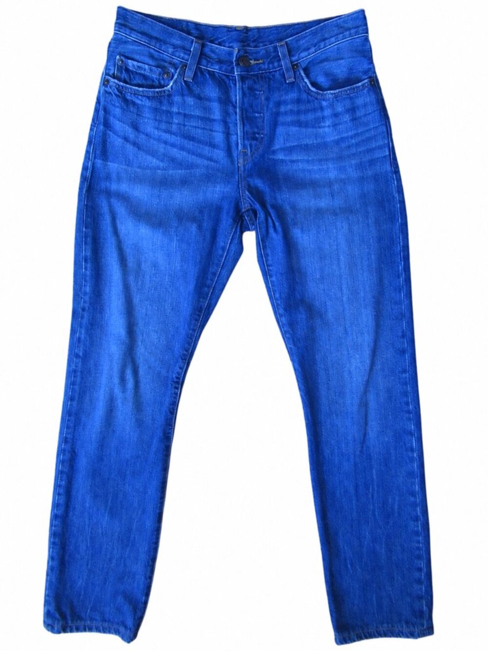 Levi’s Black Patch Women’s Button Fly 100% Cotton Jeans Medium Wash | Size 27